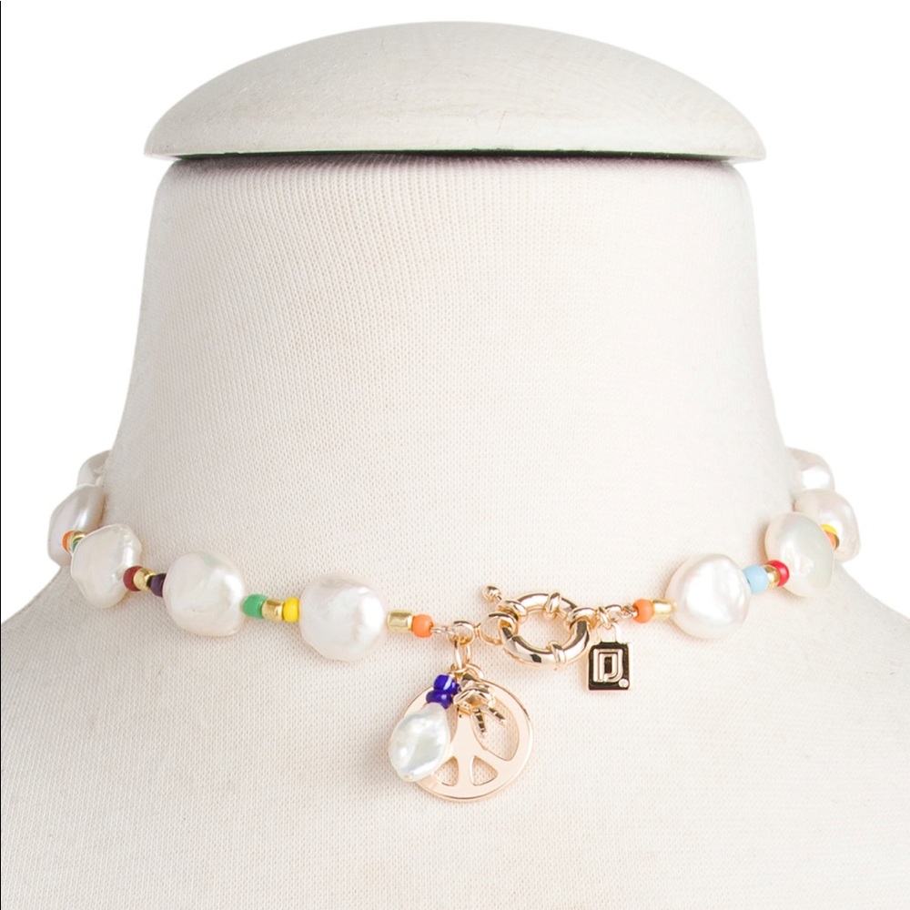 Dannijo Paz Freshwater Pearl Necklace NWT - Picture 2 of 16